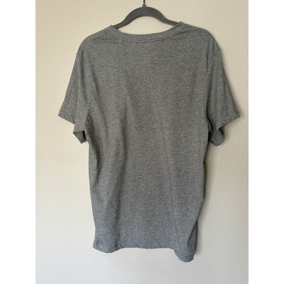 Nike Dri-Fit T-Shirt, Gray, Men’s Large, Short-Sleeve, Round Neck - Picture 3 of 7